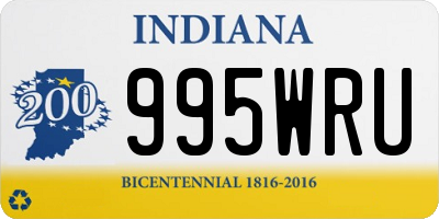 IN license plate 995WRU