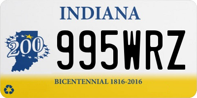 IN license plate 995WRZ