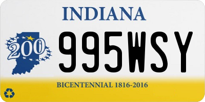 IN license plate 995WSY