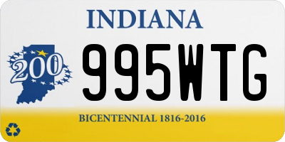 IN license plate 995WTG