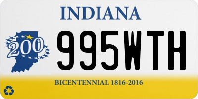 IN license plate 995WTH