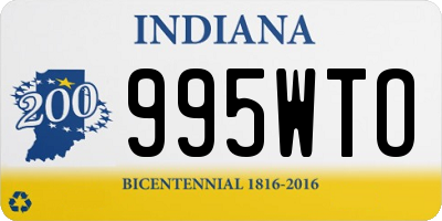 IN license plate 995WTO
