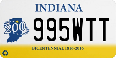 IN license plate 995WTT