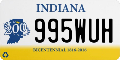 IN license plate 995WUH