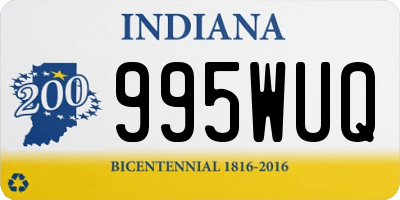 IN license plate 995WUQ