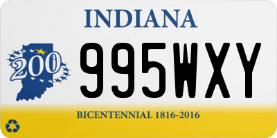 IN license plate 995WXY