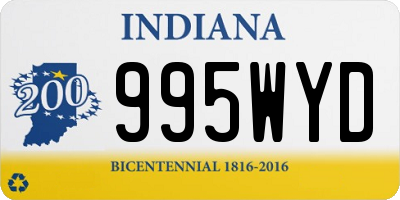 IN license plate 995WYD