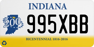 IN license plate 995XBB