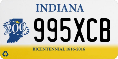IN license plate 995XCB