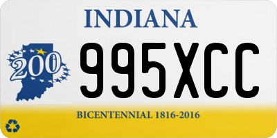 IN license plate 995XCC