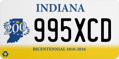 IN license plate 995XCD