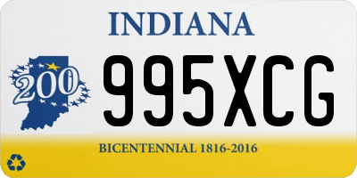 IN license plate 995XCG