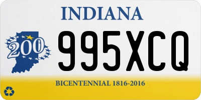 IN license plate 995XCQ