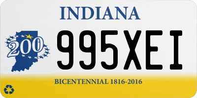 IN license plate 995XEI