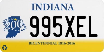 IN license plate 995XEL