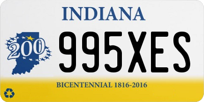 IN license plate 995XES