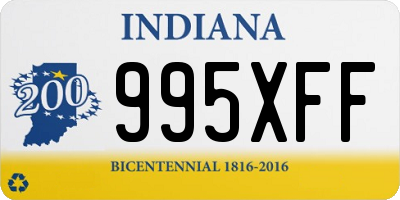 IN license plate 995XFF