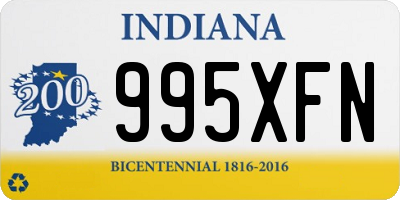 IN license plate 995XFN