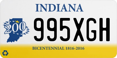 IN license plate 995XGH