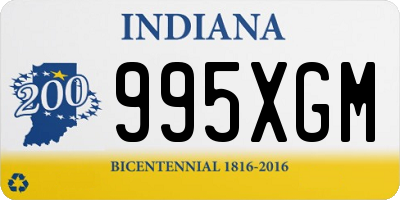 IN license plate 995XGM