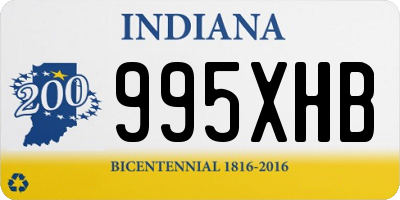 IN license plate 995XHB