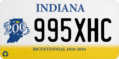 IN license plate 995XHC