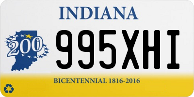 IN license plate 995XHI