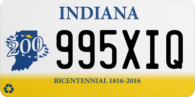 IN license plate 995XIQ