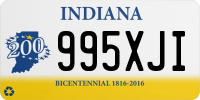 IN license plate 995XJI