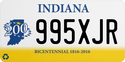 IN license plate 995XJR