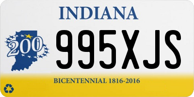 IN license plate 995XJS