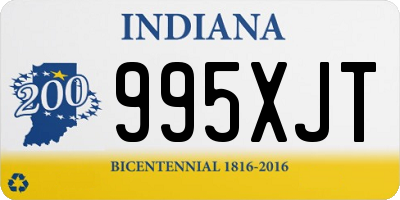 IN license plate 995XJT