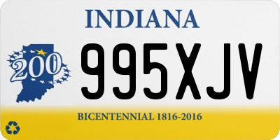 IN license plate 995XJV