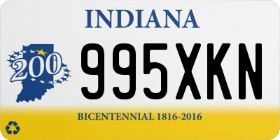 IN license plate 995XKN