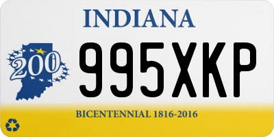 IN license plate 995XKP