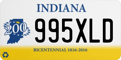 IN license plate 995XLD