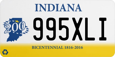 IN license plate 995XLI