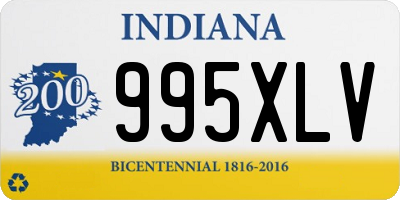 IN license plate 995XLV