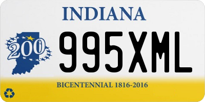 IN license plate 995XML