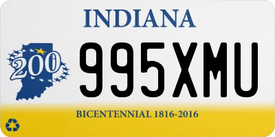 IN license plate 995XMU