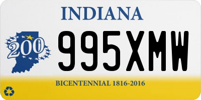 IN license plate 995XMW