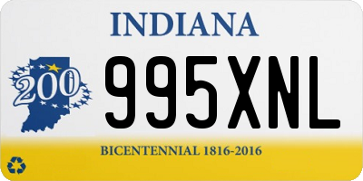 IN license plate 995XNL