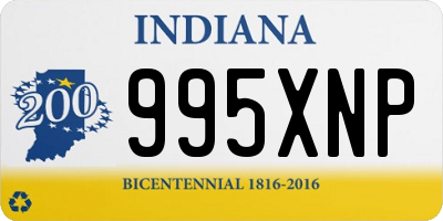 IN license plate 995XNP