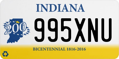 IN license plate 995XNU