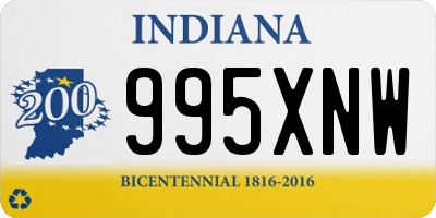 IN license plate 995XNW