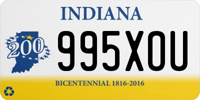 IN license plate 995XOU