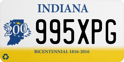 IN license plate 995XPG