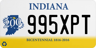 IN license plate 995XPT