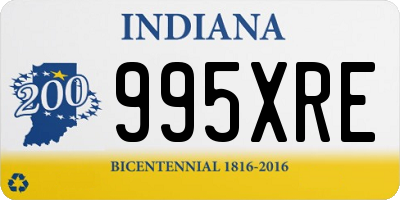 IN license plate 995XRE