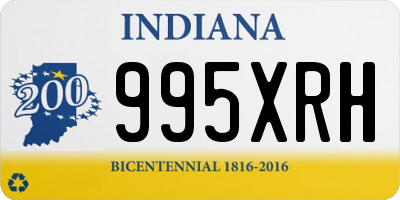 IN license plate 995XRH